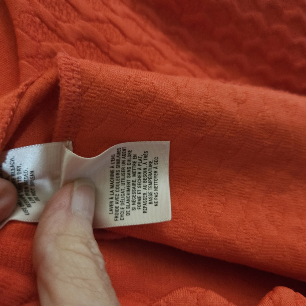 Anthropologie By Maeve Fit and Flare Orange Dress Women's Small - Picture 10 of 10